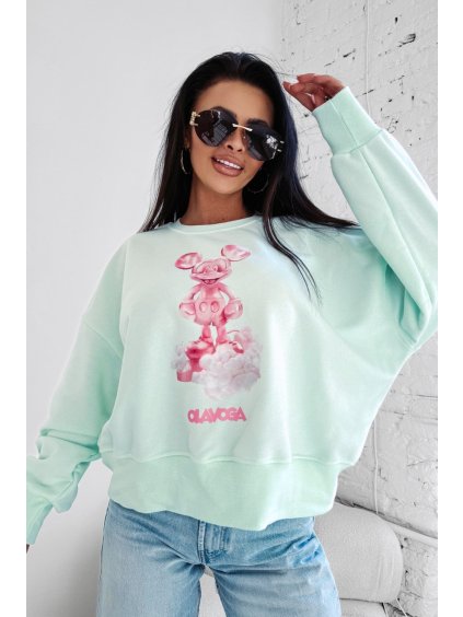 Olavoga Azaela sveter (Konfekčná veľkosť M, Farba Zelená )