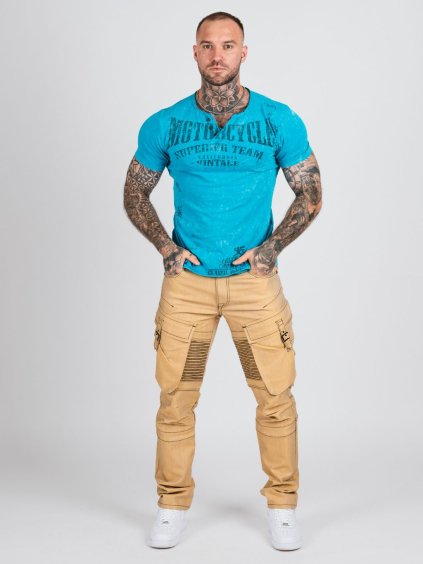 Pánske tričko CIPO & BAXX CT504 BLUE (Farba Modrá, Konfekčná veľkosť XL)