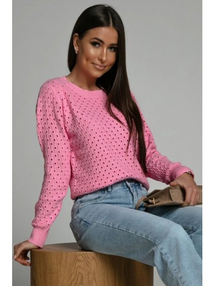 Dámsky sveter TALLI (Farba Ružová, Konfekčná veľkosť ONESIZE)