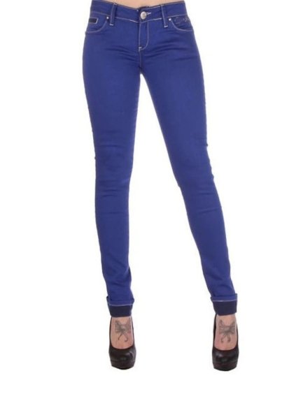 Dámske nohavice CIPO & BAXX 462 (Farba Modrá, Konfekčná veľkosť W31/L32)
