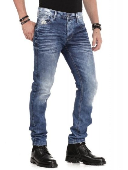 Pánské džíny CIPO & BAXX CD319 BLUE (Barva Modrá, Konfekční velikost W38/L34)