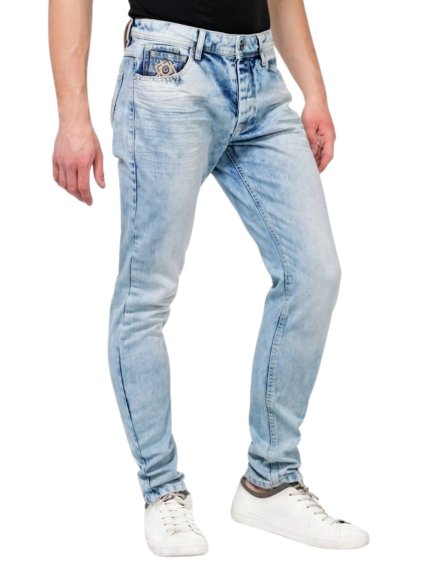 Pánské džíny CIPO & BAXX CD319X ICE BLUE (Barva Modrá, Konfekční velikost W38/L32)