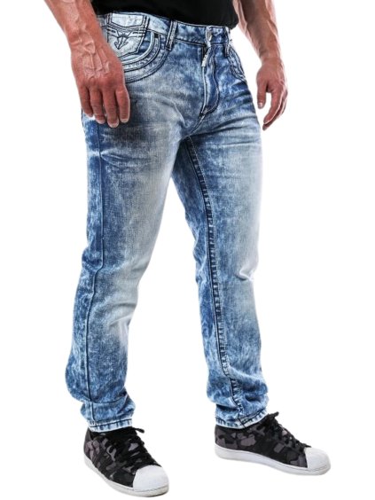 Pánske rifle CIPO & BAXX CD616 BLUE (Farba Modrá, Konfekčná veľkosť W40/L34)