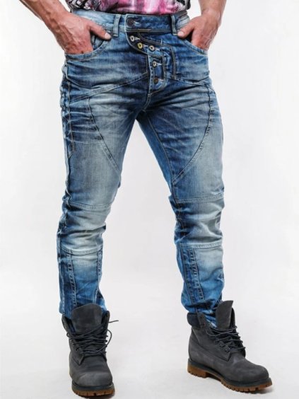 Pánske rifle CIPO & BAXX CD346 BLUE (Farba Modrá, Konfekčná veľkosť W30/L32)