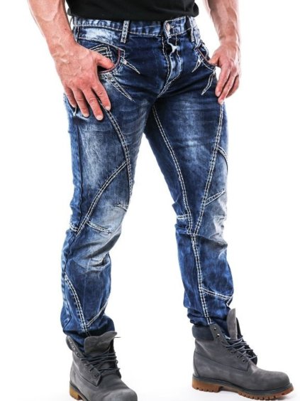 Pánské džíny CIPO & BAXX CD563 BLUE (Barva Modrá, Konfekční velikost W42/L34)