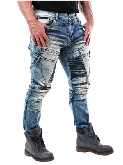 Pánské džíny CIPO & BAXX CD523 BLUE (Barva Modrá, Konfekční velikost W38/L32)