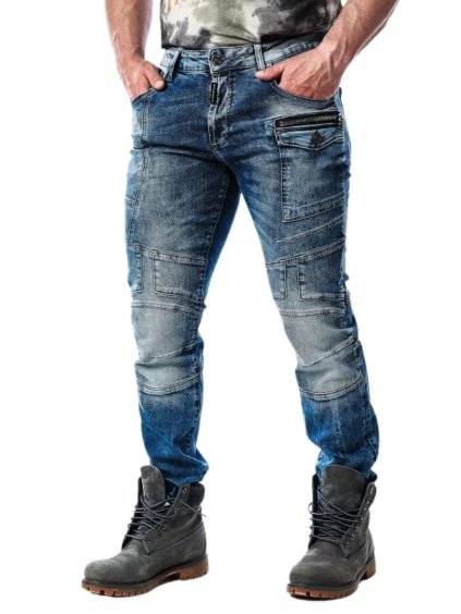 Pánské džíny CIPO & BAXX CD577 BLUE (Barva Modrá, Konfekční velikost W40/L34)