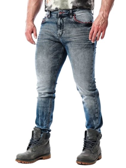 Pánské džíny CIPO & BAXX CD569 BLUE (Barva Modrá, Konfekční velikost W38/L32)