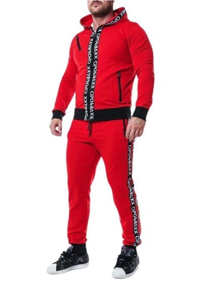 Pánska súprava CIPO & BAXX CLR131 RED (Farba Červená, Konfekčná veľkosť XXL)