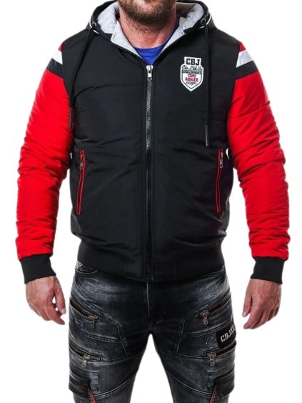 Pánska bunda CIPO & BAXX CJ230 BLACK (Farba Čierna, Konfekčná veľkosť XXL)