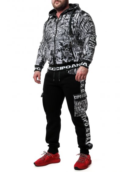 Pánska súprava CIPO & BAXX CLR144 BLACK (Farba Čierna, Konfekčná veľkosť XXL)