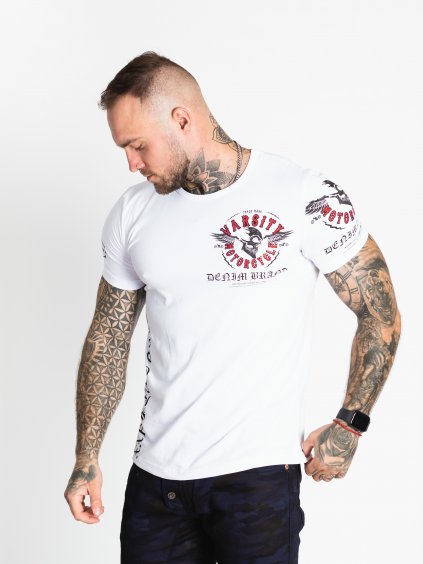 Pánské triko CIPO & BAXX CT375 WHITE (Barva Bílá, Konfekční velikost XXL)