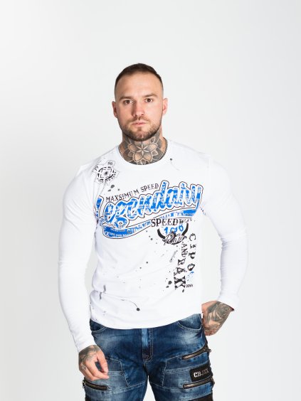 Pánske tričko CIPO & BAXX CL510 WHITE (Farba Biela, Konfekčná veľkosť XXL)