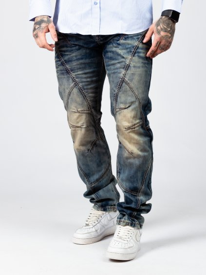 Pánské džíny CIPO & BAXX 894 (Barva Modrá, Konfekční velikost W30/L34)