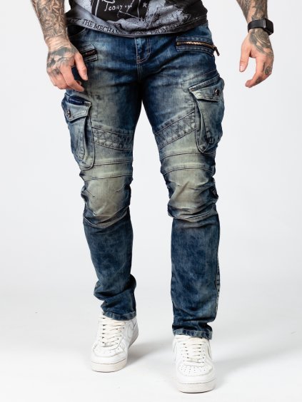 Pánske rifle CIPO & BAXX CD780 BLUE (Farba Modrá, Konfekčná veľkosť W30/L34)