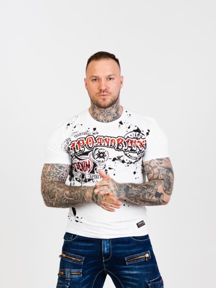 Pánske tričko CIPO & BAXX CT713 WHITE (Farba Biela, Konfekčná veľkosť XXL)