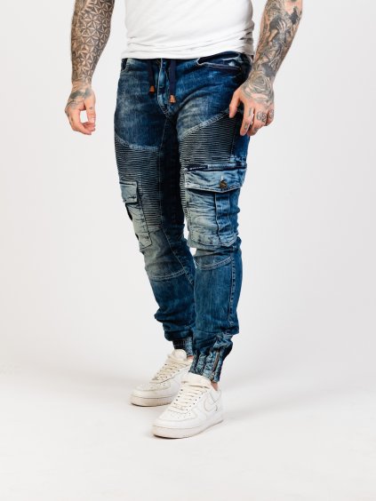 Pánske rifle CIPO & BAXX CD446 BLUE (Farba Modrá, Konfekčná veľkosť W42/L32)