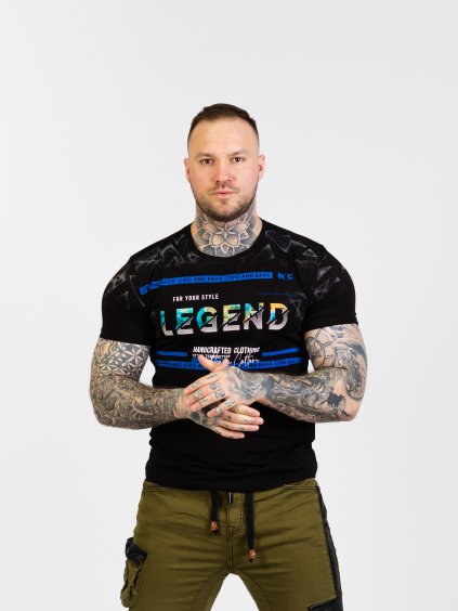 Pánske tričko CIPO & BAXX CT715 BLACK (Farba Čierna, Konfekčná veľkosť XXL)