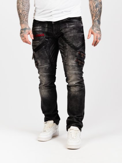 Pánske rifle CIPO & BAXX CD795 BLACK (Farba Čierna, Konfekčná veľkosť W32/L34)