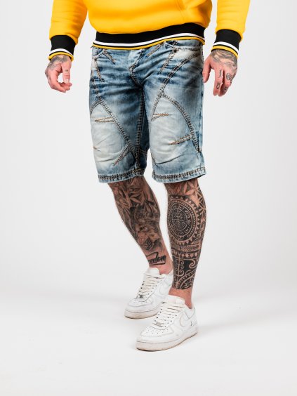 Pánske kraťasy CIPO & BAXX C-0090 STANDARD (Farba Modrá, Konfekčná veľkosť W38)