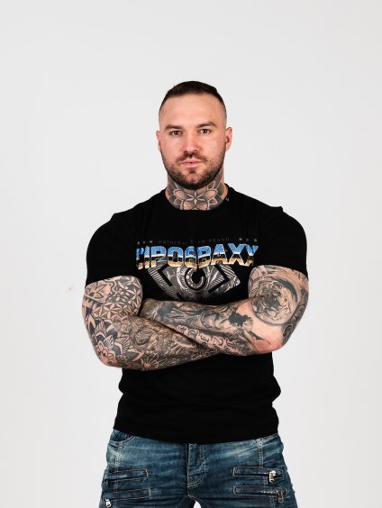 Pánske tričko CIPO & BAXX CT721 BLACK (Farba Čierna, Konfekčná veľkosť XXL)