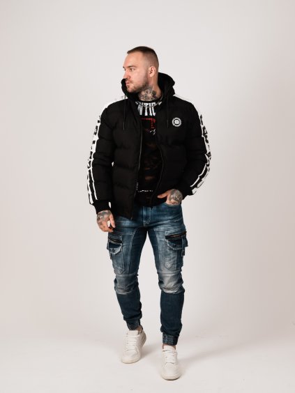 Pánska bunda CIPO & BAXX CM222 BLACK (Farba Čierna, Konfekčná veľkosť M)