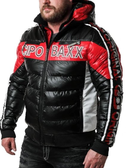 Pánska bunda CIPO & BAXX CJ269 BLACK (Farba Čierna, Konfekčná veľkosť XXL)