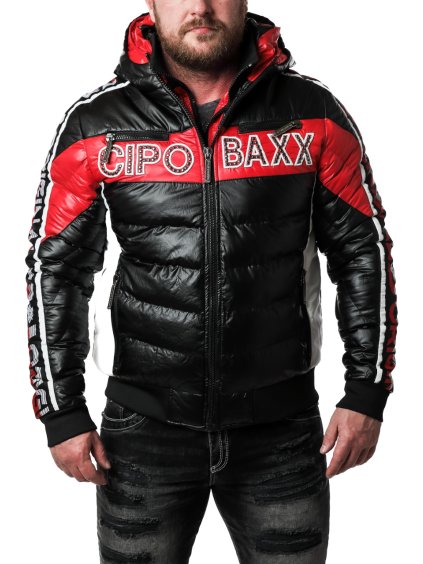 Pánská bunda CIPO & BAXX CJ269 BLACK (Barva Černá, Konfekční velikost XXL)