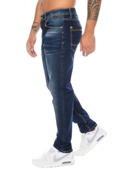 Pánske rifle CIPO & BAXX CD468 DARK BLUE (Farba Modrá, Konfekčná veľkosť W40/L34)