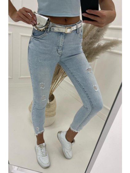 Dámske rifle THES (Farba Modrá, Konfekčná veľkosť XL)