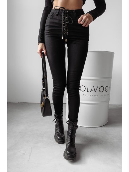 Olavoga Evie džínsy (Farba Čierna, Konfekčná veľkosť XS)