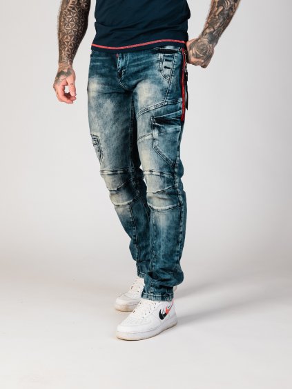 Pánske rifle CIPO & BAXX CD478 BLUE (Farba Modrá, Konfekčná veľkosť W42/L34)