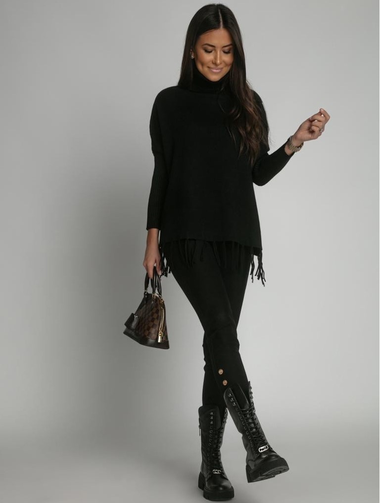 ASPERISSIA Dámský svetr INOKU Barva: Černá