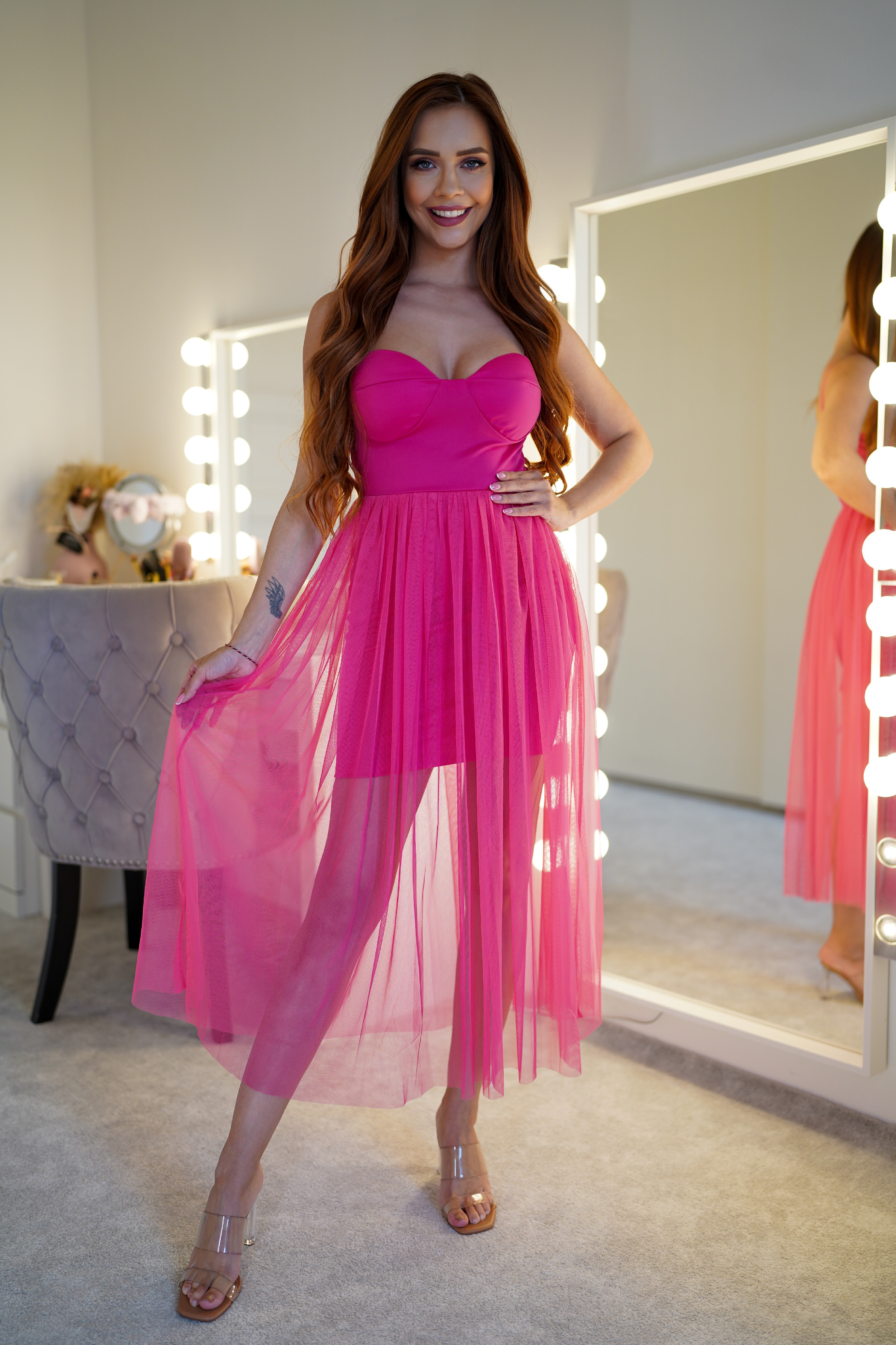 ASPERISSIA Dámské šaty MOULIN Barva: Růžová