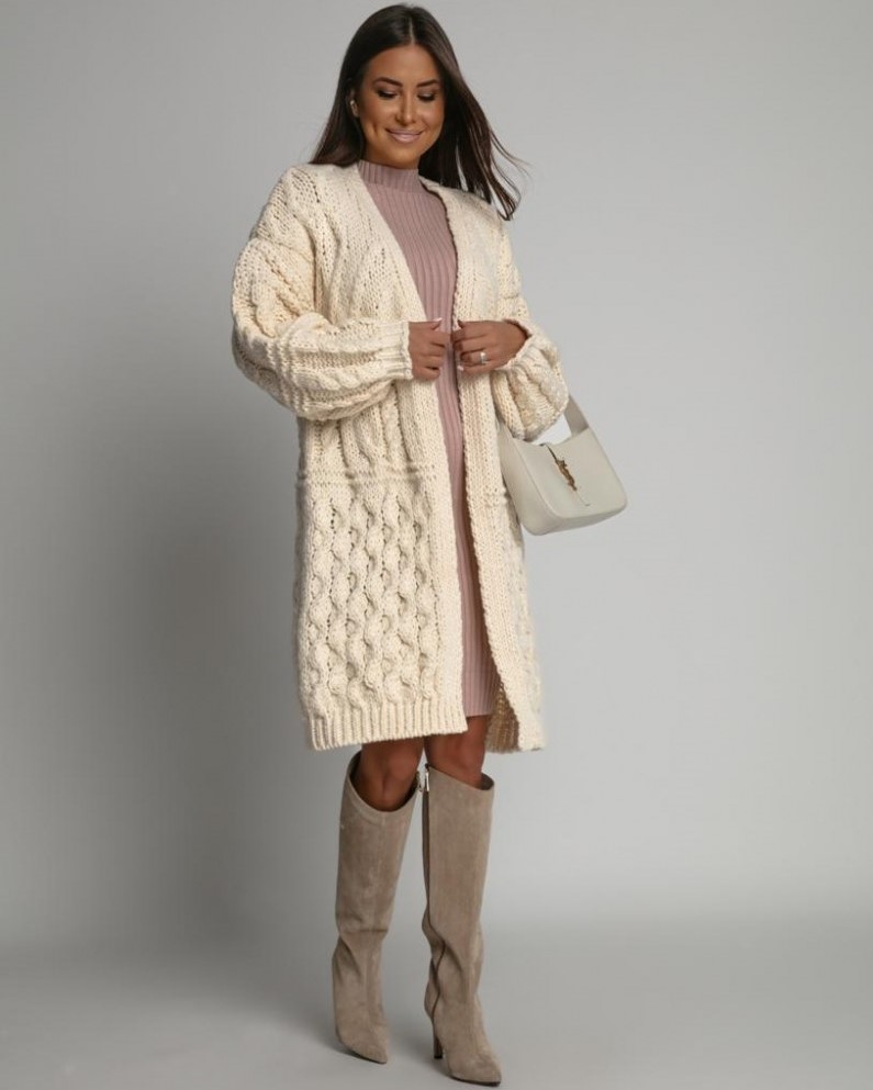 ASPERISSIA Dámský cardigan ROLLIE Barva: Béžová