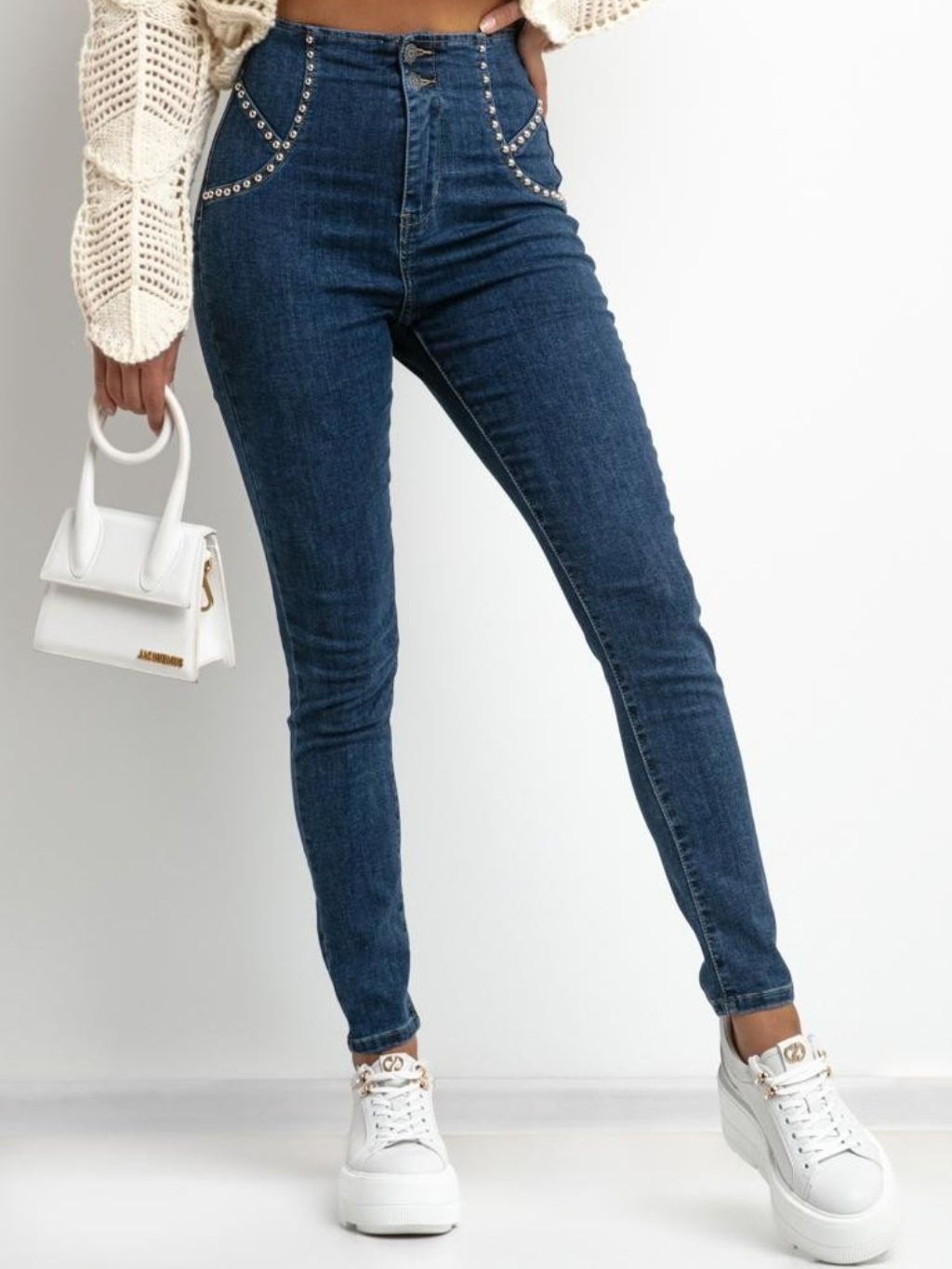 ASPERISSIA Dámské džíny ANDY Barva: Modrá, Konfekční velikost: S