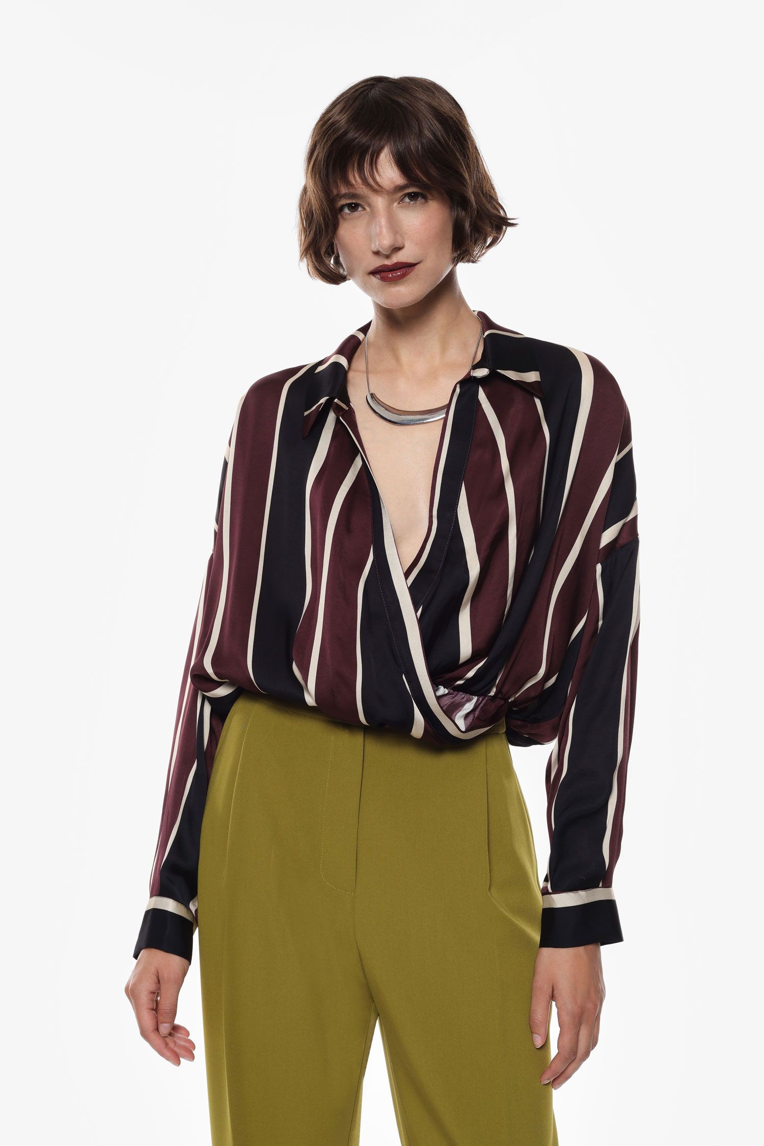 Dámská halenka IMPERIAL CNF1KFA Barva: Bordová, Konfekční velikost: M