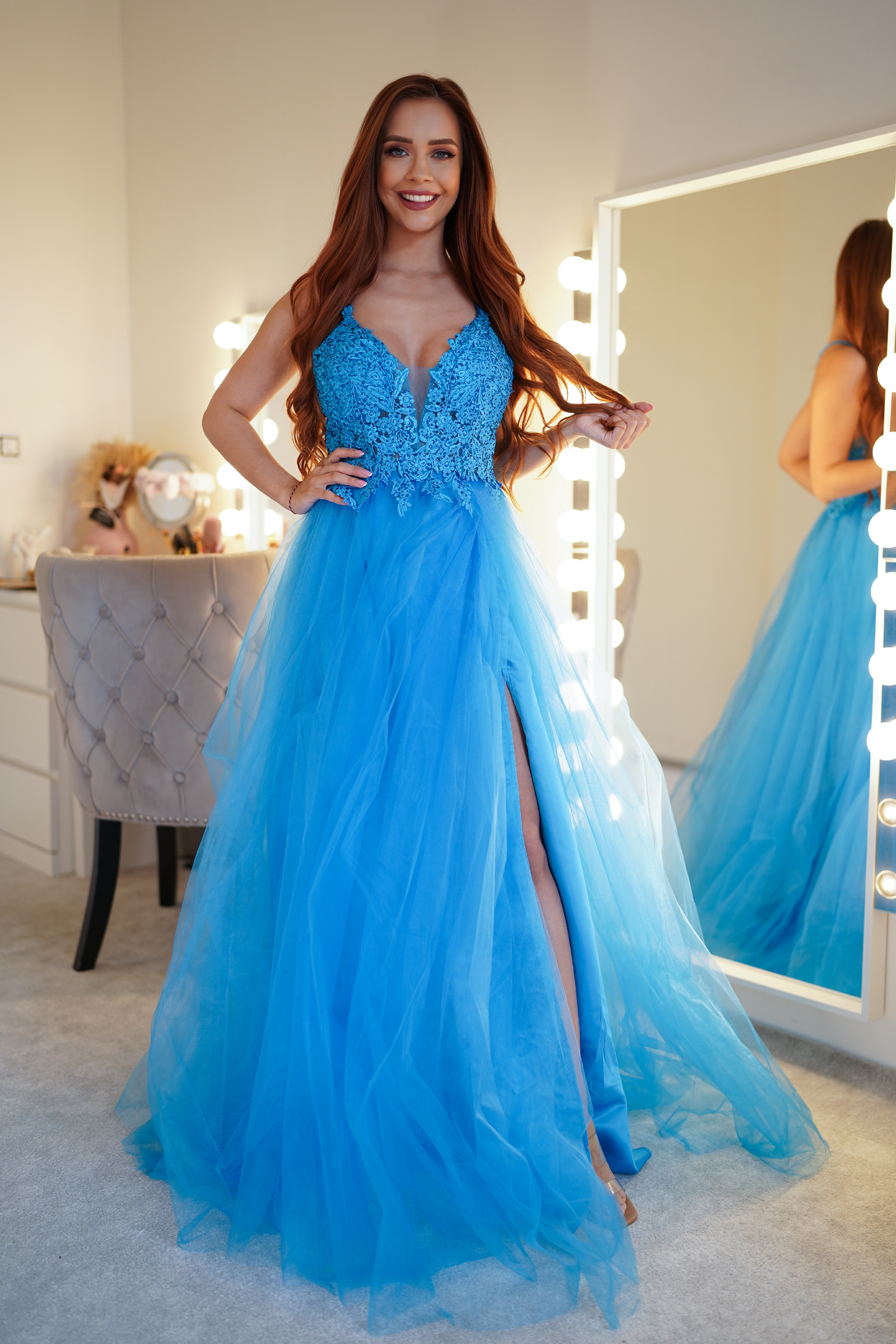 ASPERISSIA Dámské šaty ZEFIR Barva: Modrá