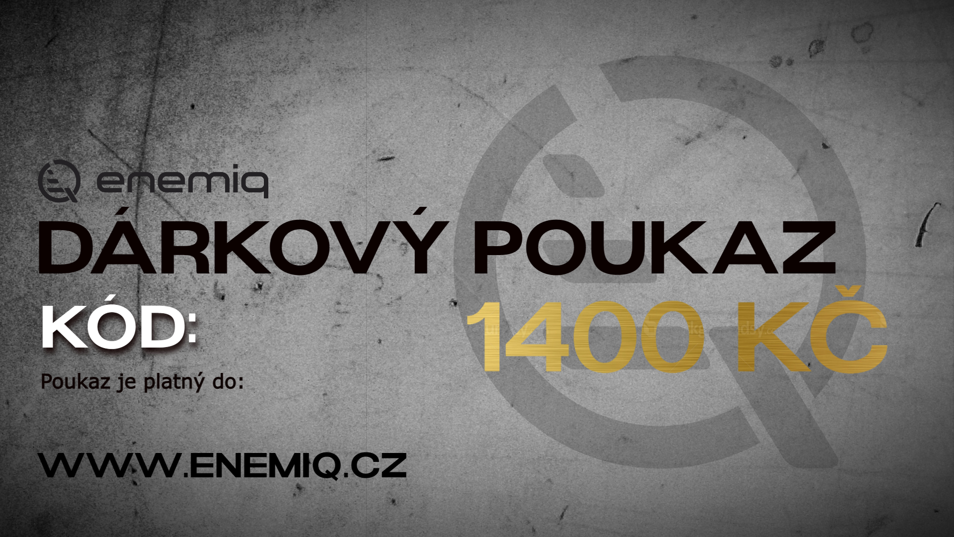 DÁRKOVÝ POUKAZ 1400 KČ