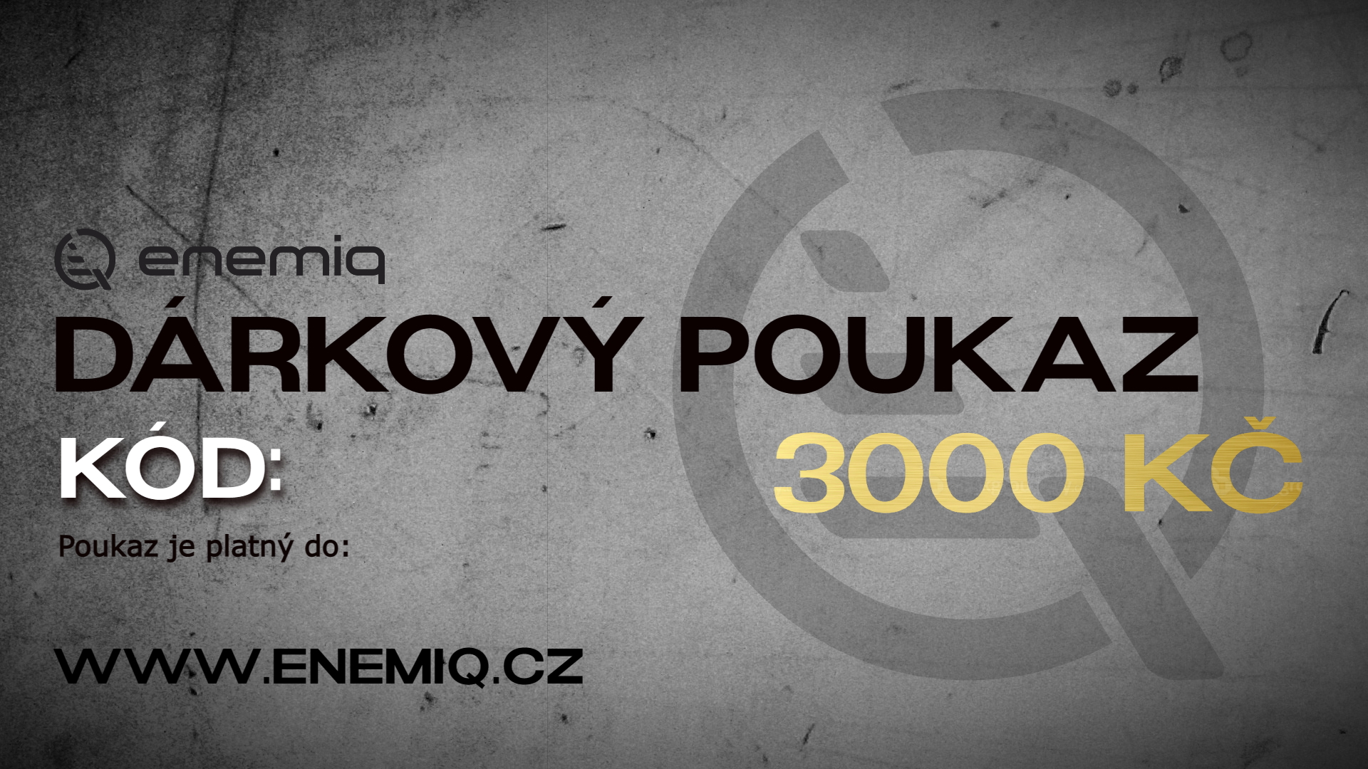 DÁRKOVÝ POUKAZ 3000 KČ