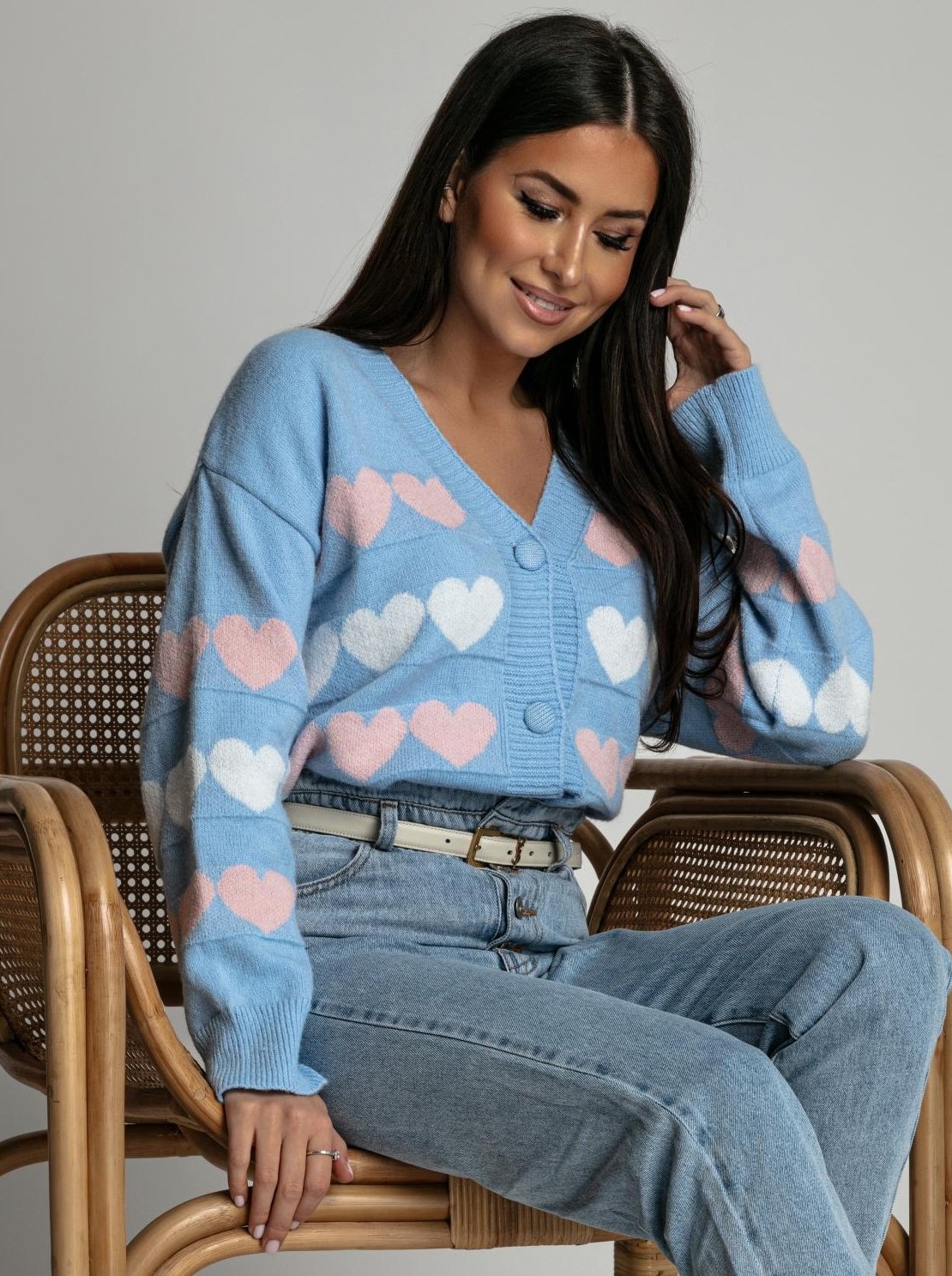 ASPERISSIA Dámský svetr ELLE Barva: Modrá