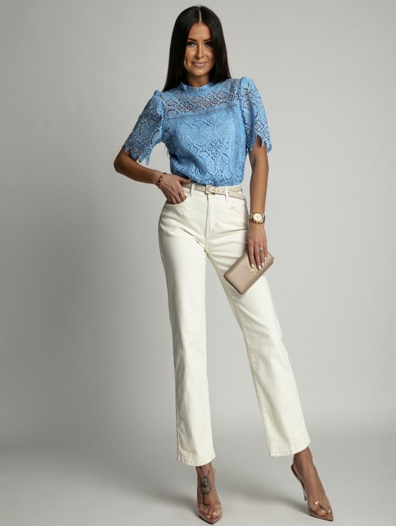 ASPERISSIA Dámský top SIANNI Barva: Modrá, Konfekční velikost: M/L