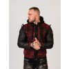 Pánska bunda CIPO & BAXX CJ259 BURGUNDY (Farba Červená, Konfekčná veľkosť XXL)