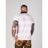 Pánske tričko CIPO & BAXX CT741 WHITE-PINK (Farba Ružová, Konfekčná veľkosť XXL)