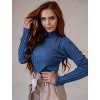 Dámský svetr JOYCE (Barva Modrá, Konfekční velikost L/XL)