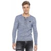 Pánske tričko CIPO & BAXX CL423 BLUE (Farba modrá, Konfekčná veľkosť XXL)
