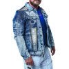 Pánska bunda CIPO & BAXX CJ264 BLUE (Farba Modrá, Konfekčná veľkosť XXL)