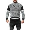 Pánsky sveter CIPO & BAXX CP250 BLACK-GREY (Farba sivá, Konfekčná veľkosť XXL)