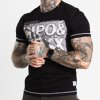 Pánské triko CIPO & BAXX CT677 BLACK (Barva Černá, Konfekční velikost XXL)
