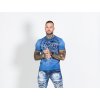 Pánské triko CIPO & BAXX CT689 BLUE (Barva Modrá, Konfekční velikost XXL)